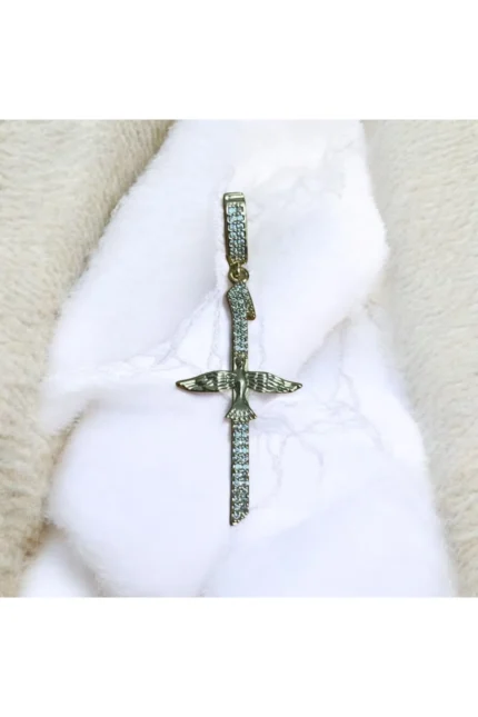 Stainles Steel Zirkon Taşlı Anka Kuşu Detaylı Ajda Charm